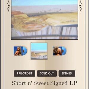 Autographed Sabrina Carpenter signed SNS vinyl